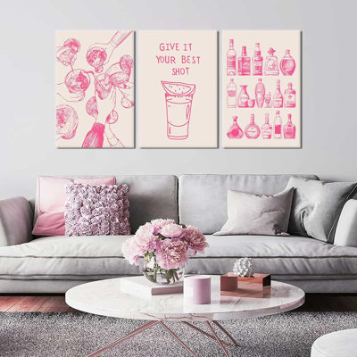 3 Piece Wrapped Canvas Print