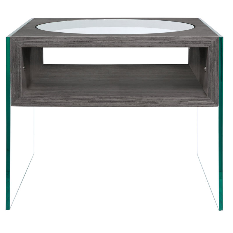 Las Ventanas End Table, Gray