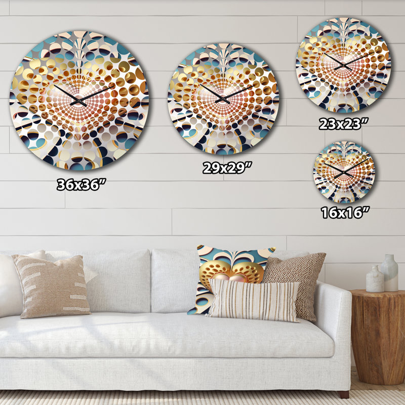 Publow - Horloge murale abstraite romantique, Grand