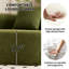 Canapé courbé désossé, canapé modulaire à compression de 110 po, vert haute densité, canapé-lit pour salon, salon, appartement, chenille-894492259