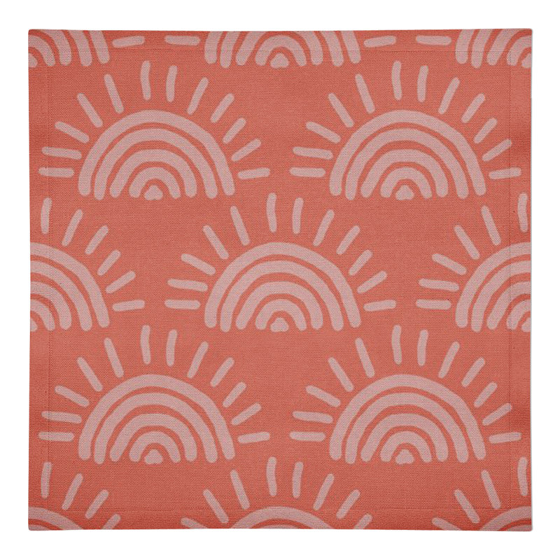 Serviette rectangulaire, Rose