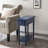 Coastal Solid Wood Narrow Side Table-85216395