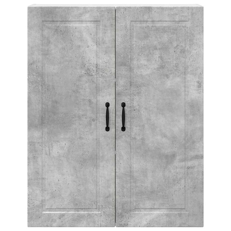 Vidaxl Kitchen Wall Cabinet High Gloss White 60 X 31 X 100 Cm, 100cm H x 80cm W x 31cm D, Concrete Grey