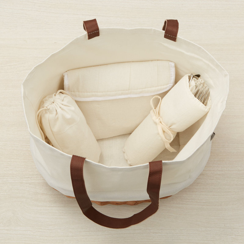 Panier de pique-nique brodé pour deux, Oui