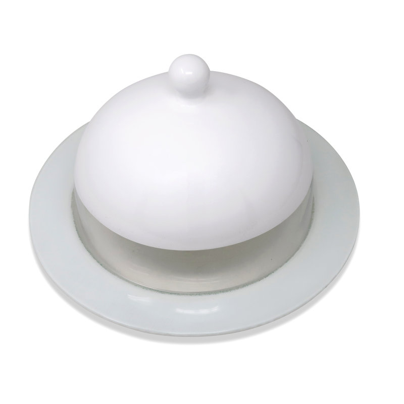 White and Glass Cake Dome