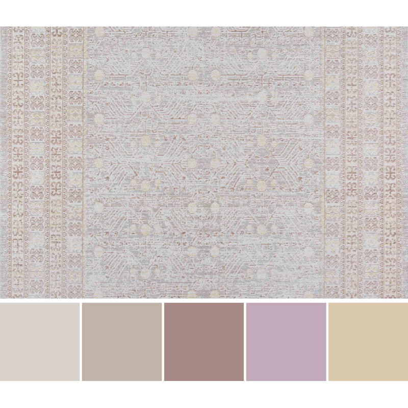 Valeria Grey Rug, Runner 2'7" x 8'