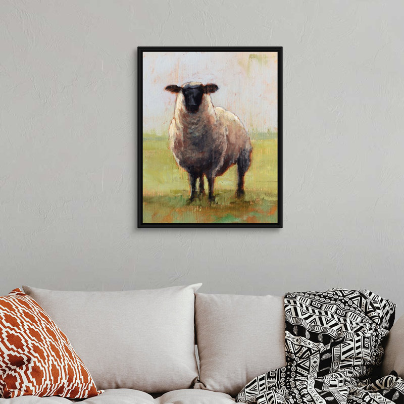 «Away From The Flock I» par Ethan Harper - reproduction d'art sur toile, H 32 po x l 26 po x P 2 po, Toile avec cadre noir