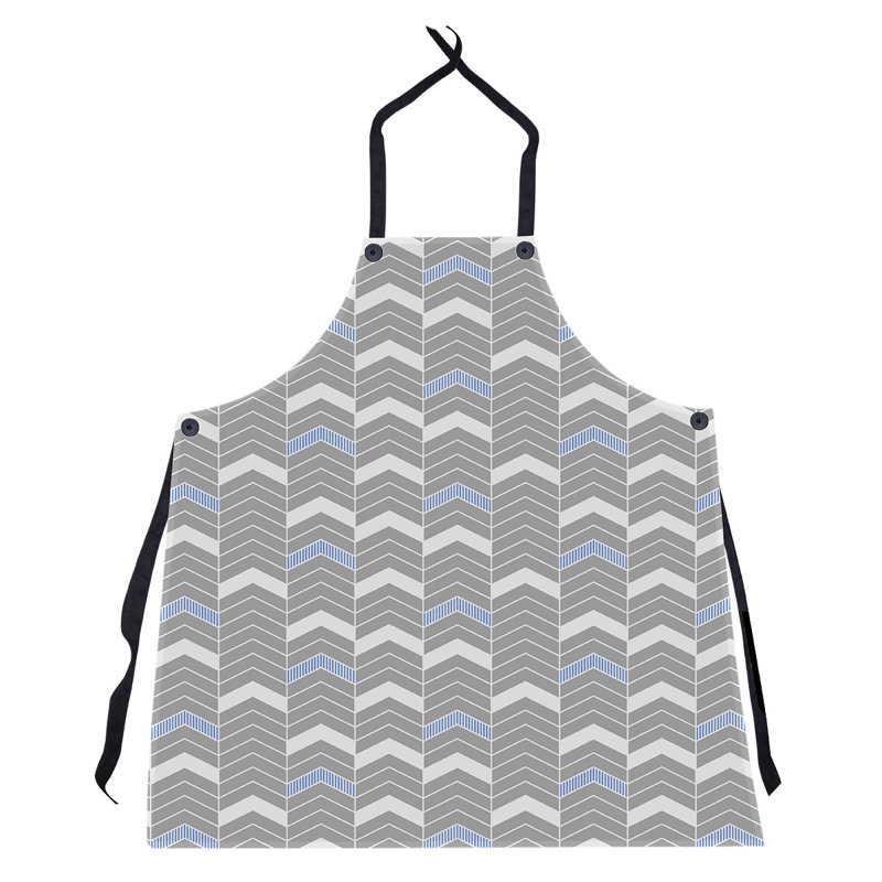 Stephenie Bib Apron, Blue Accent