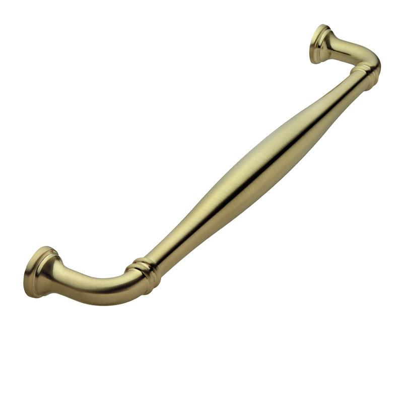 Paris 8" Center to Center Satin Brass Bar Drawer Pull, 8", Satin Brass
