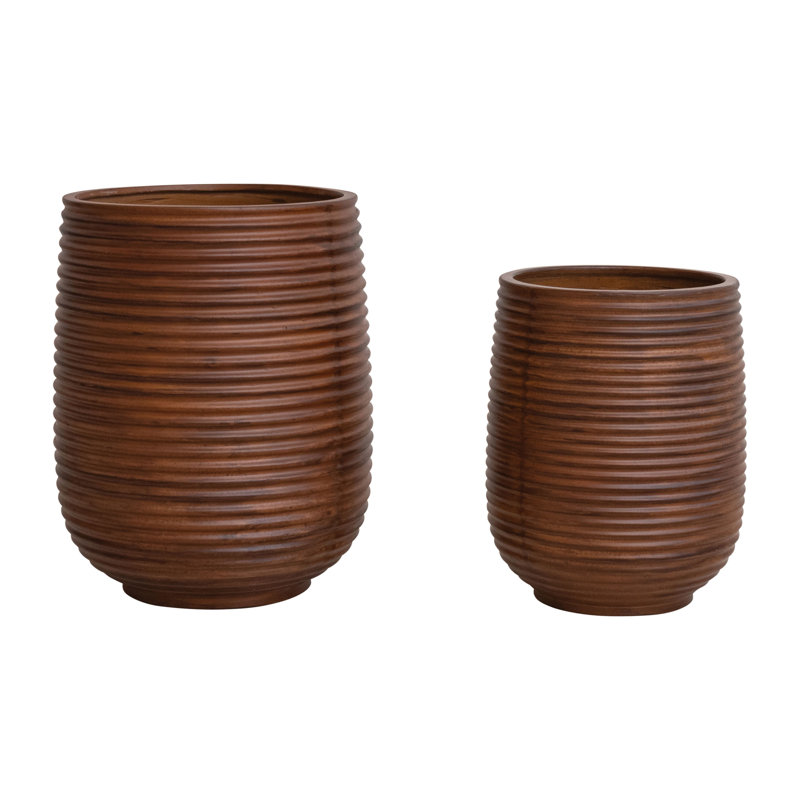 Lightweight Eco Ribbed Planters
