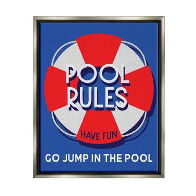 " Pool Rules Nautical Phrase " by Lil' Rue