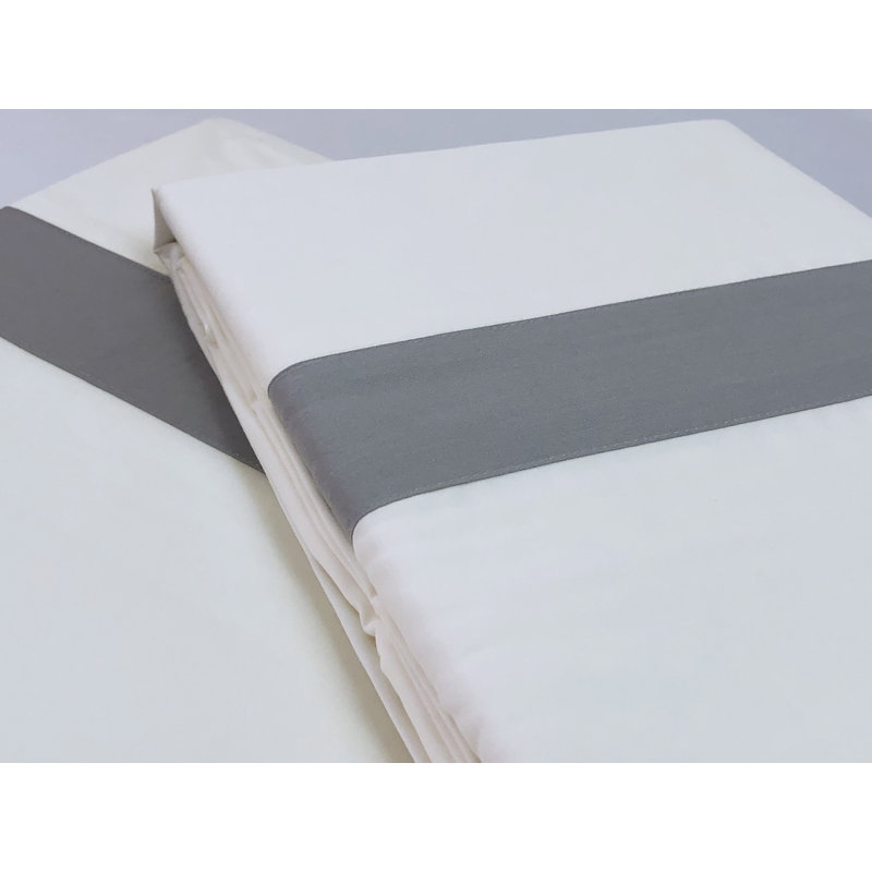 400 Thread Count Tencel Cotton Blend Sateen Sheet Set, California King, Gray