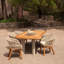 Osario Outdoor Oval Teak Dining Table