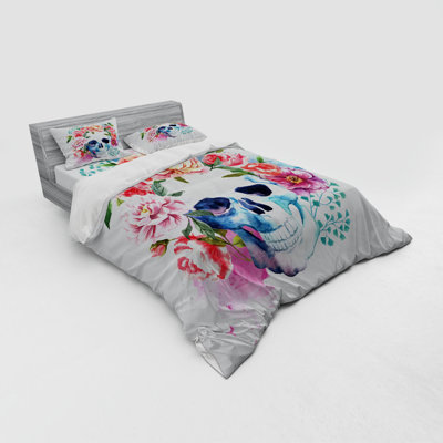 Ensemble de housse de couette crâne