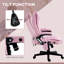 Fauteuil de bureau à 6 points de massage vibrant avec chaleur, fauteuil de bureau en lin à haut dossier avec dossier inclinable, télécommande pour accoudoirs rembourrés-970426253