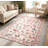 Living Room Rugs Ultra-Soft Modern Floral Insect Accent Rug with Non-Slip Backing, Non-Shedding Low Pile Indoor Carpet, Washable Floor Cover, Easy Cleaning, for Bedroom, Office-1901306230-1901306237