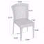 Ensemble de 2 chaises d'appoint de patio empilables pour l'extérieur-1094293603
