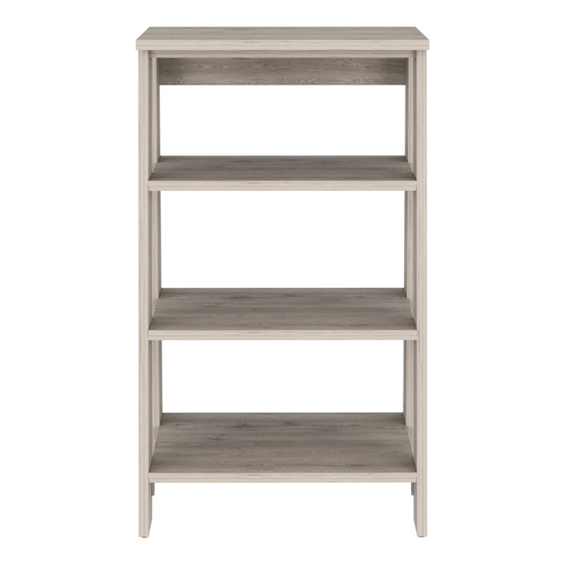 Armoire à linge grise pour les contenants de rangement de cuisine - 4 tablettes et 1 porte