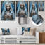 Seren Sainte Marie céleste fleurs bleues - art mural Christianisme-106103791-106103789