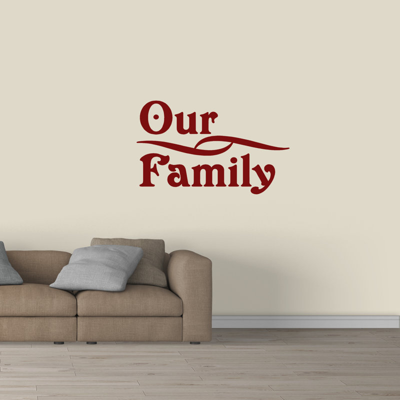 Adhésif décoratif «Our Family», Canneberge