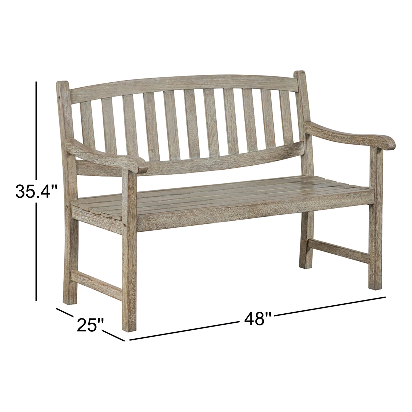 48" Acacia Garden Bench