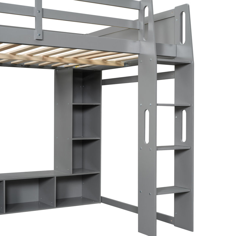 Lit mezzanine Wood
