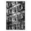 New york facade, reproduction de photo sur toile tendue en noir et blanc-18234101