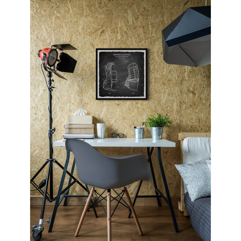 Rooney Wrapped Canvas Print, Black, Black, 41cm H x 41cm W