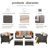 8 - Person Patio Conversation Set with Cushions-1086895984