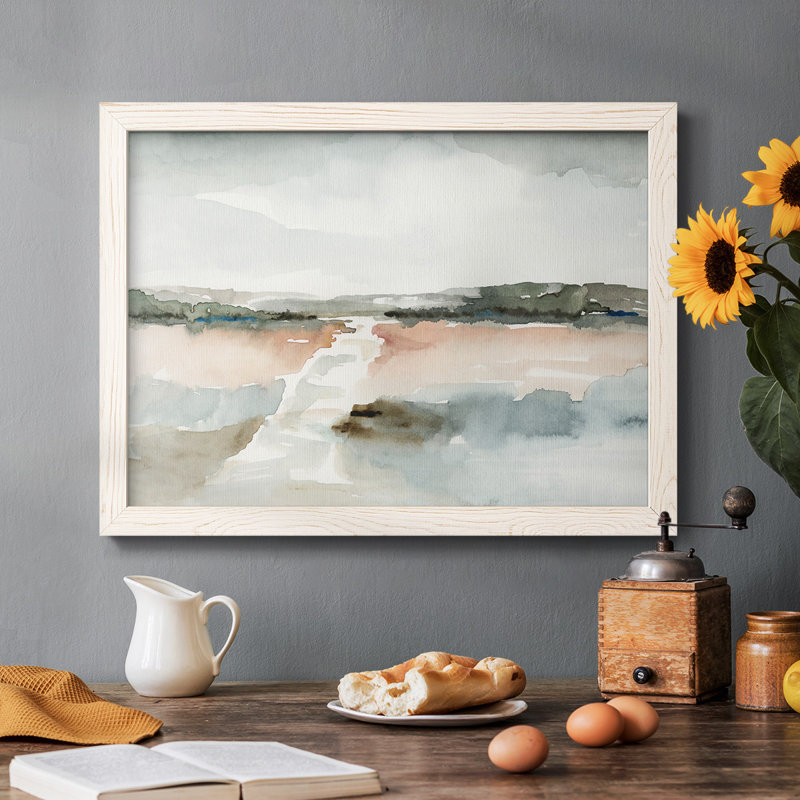 Coquillage montage III - Toile tendue avec châssis rustique, Blanc, H 18 po x l 26 po x P 1,5 po