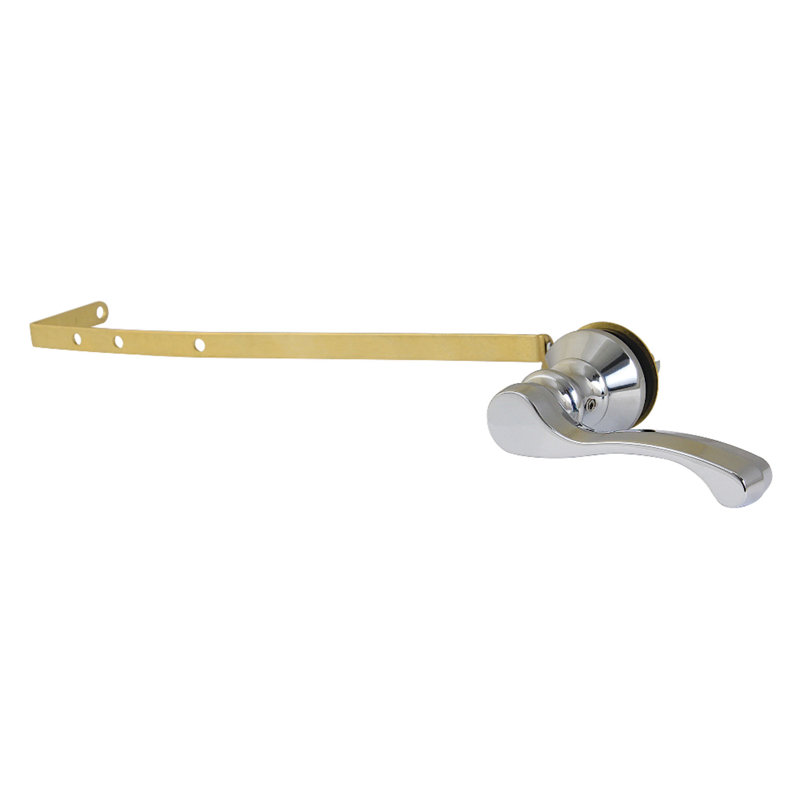 Levier de réservoir de toilette universel à fixation avant ou latérale Kingston Brass KTFLD Kingston, Chrome poli