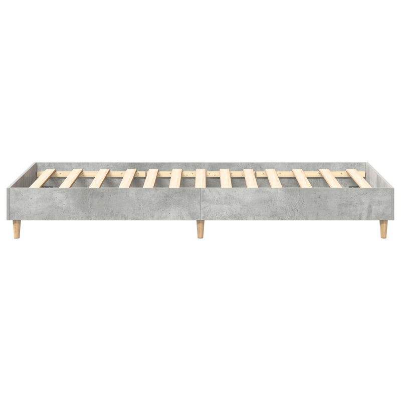 Bed Frame With Engineered Wood, Brown, 93 x 203 cm