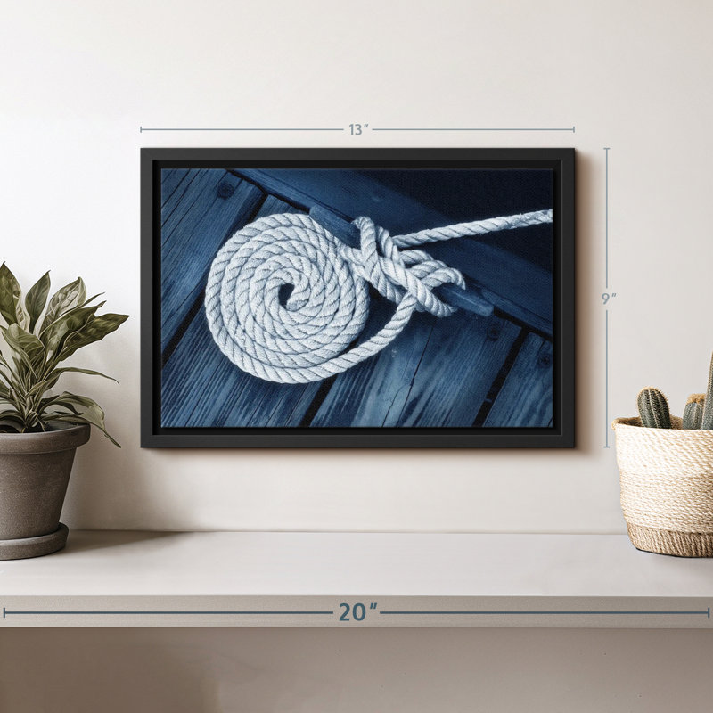 Nautical Dock Rope Canvas Print, 9" H x 13" W