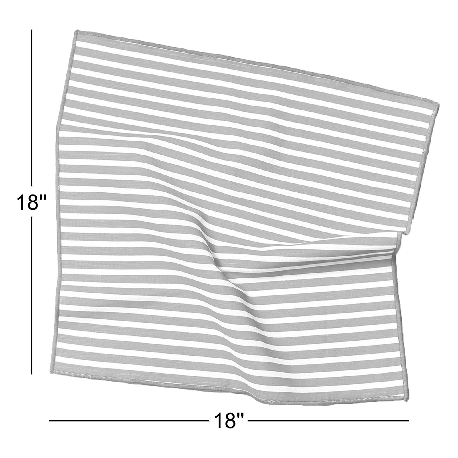 Red Stripe Ruffle Red Stripe Napkin