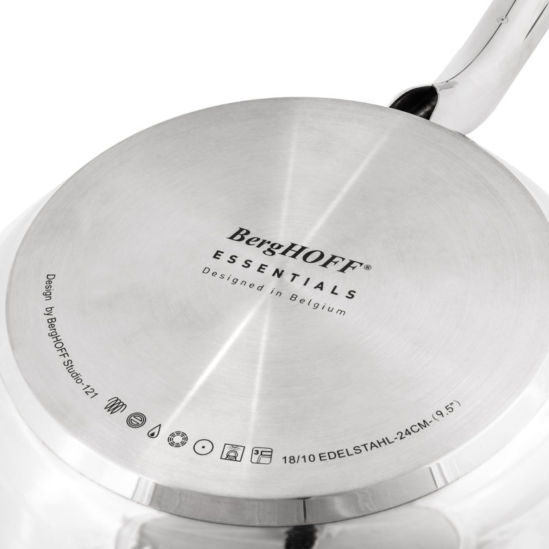SS 18/10 9.5" Frying Pan, Belly