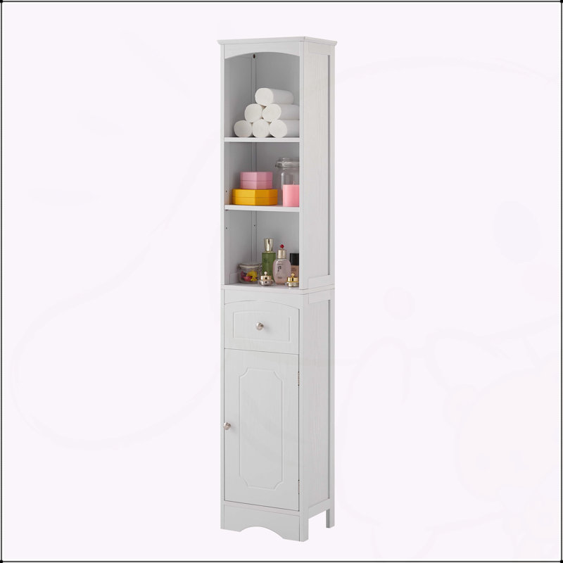 Versatile Freestanding Bathroom Cabinet with Multiple Storage Options, White