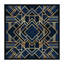 Art déco III par Elisabeth Fredriksson - Impression sur toile tendue sur châssis-15143720-15143717