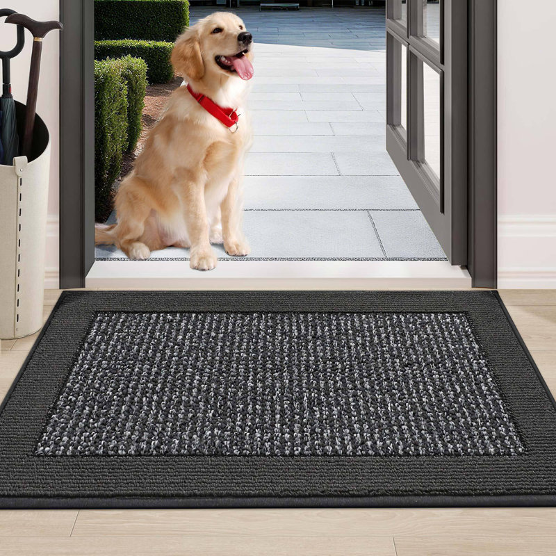 Non-Slip No Pattern Doormat, Dark Grey, 61cm W x 91.4cm L