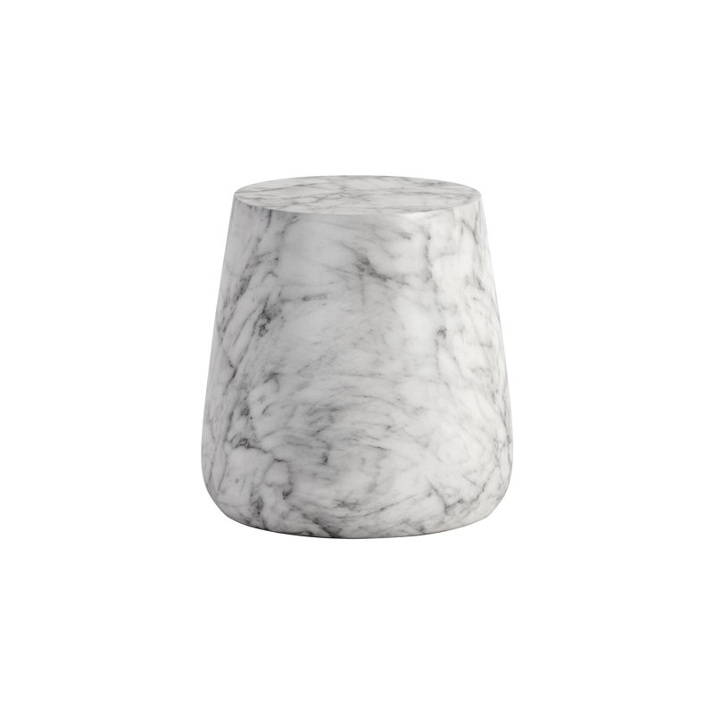 End Table, White Marble