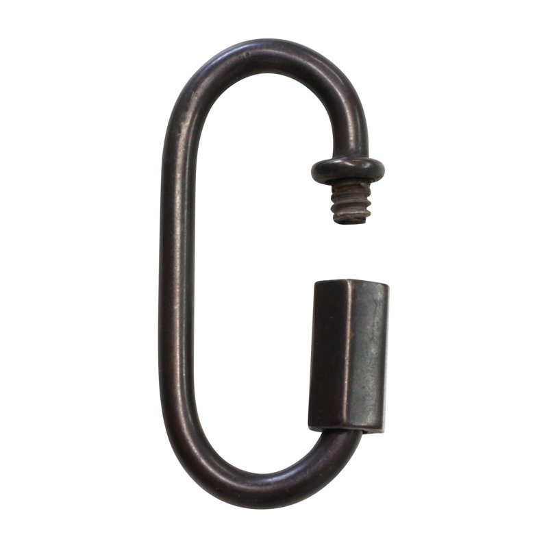Chaîne à maillons rapides, Noir bronzé à l'huile, H 1,97 po x l 0,79 po x P 0,16 po