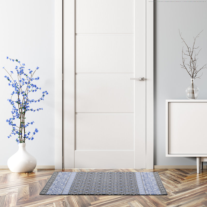 Synthetic Kitchen Mat, Blue