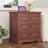Farmhouse Nightstand with Charging Station, Wide End Table with 3 Large Drawer for Bedroom Modern Bedside Table Storage Cabinet,Wood Small Dresser Drawer Chest for Living Room, Closet,Hallway, Office Entryway, White Brown-1531284107-1523406140