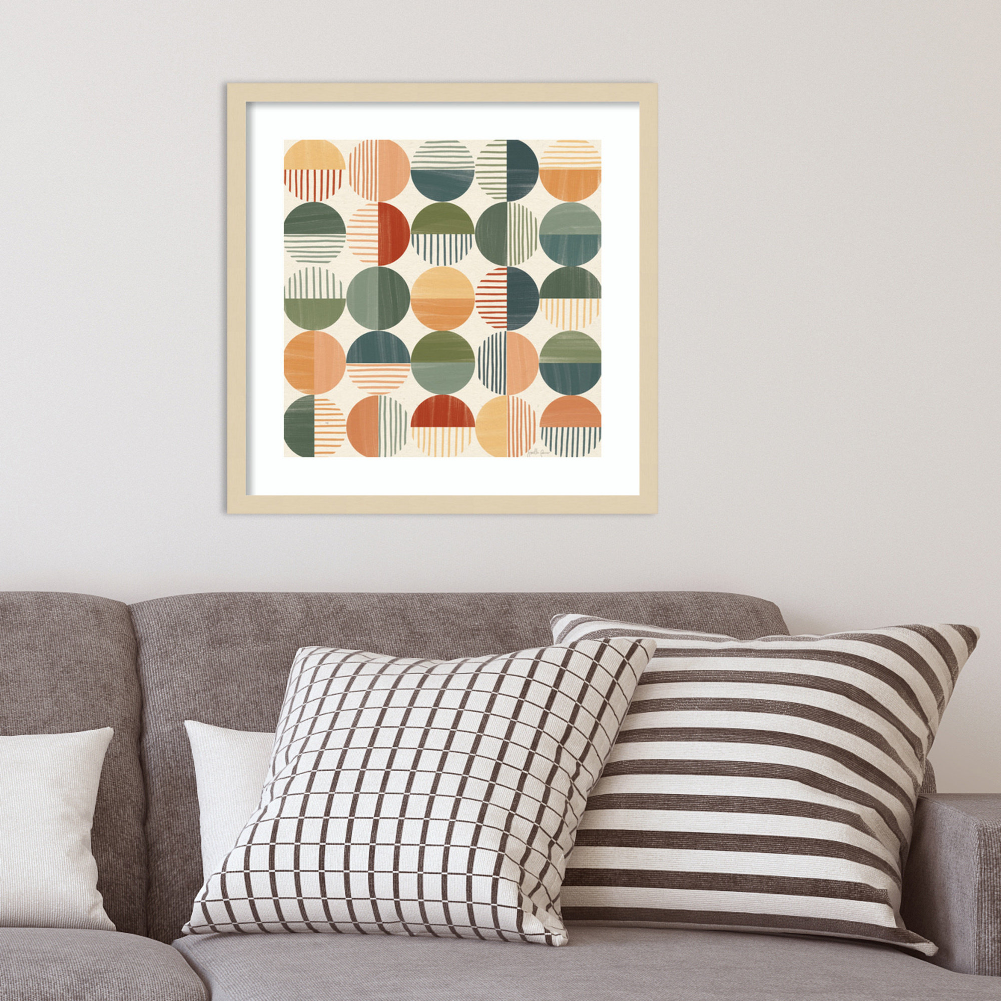 Born To Roam Pattern II, Brown, 21" H x 21" W x 1" D