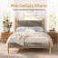 Lit plateforme tapissier Mid-Century-547516489