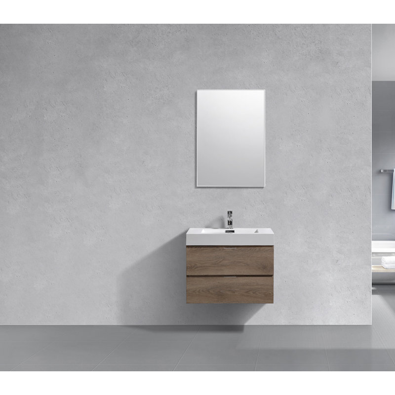 Ensemble de meuble-lavabo mural simple 30 po Parsonage