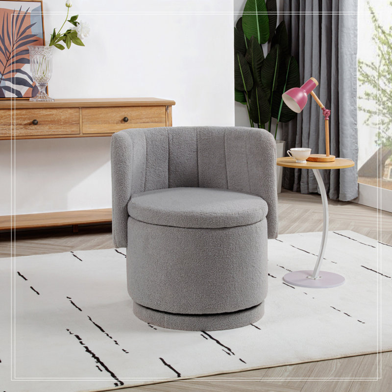 Chaise pivotante à 360 degrés, Gris