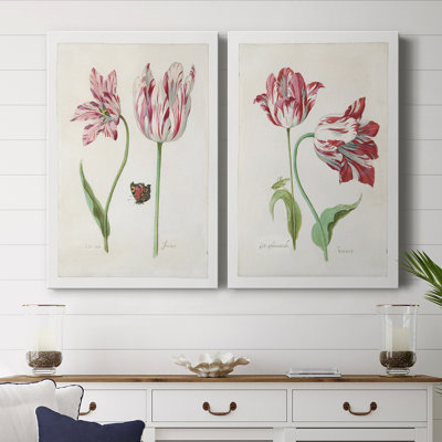 Two Tulips I-Premium Gallery Wrapped Canvas -Ready to Hang