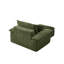Ensemble de canapé-lit surdimensionné de 47 po et demi avec siège profond et repose-pieds mobile à 2 couches, canapé-lit Cloud avec méridienne, canapé-lit modulaire 1 place pour le salon, non-assemblé, molleton, beige-87232368