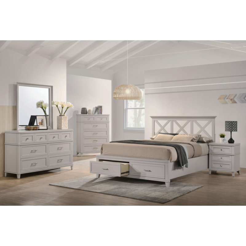 60 " W 6 - Drawer Dresser, Gray