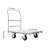 Steel Plate Trolley 2000Lbs 36*24In With Front Handrail And 2 Side Handrails Silver